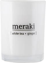 Meraki White Tea & Ginger Scented Candle Large - 35 hours