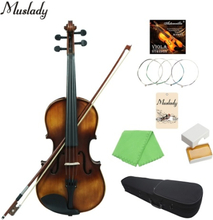 Muslady VLA-30 4/4 Classic Viola Fichte Topboard Palisander Griffbrett mit Tragekoffer Kolophonium Reinigungstuch Violinsaiten