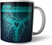 Back To The Future Powered By Flux Capacitor Mug