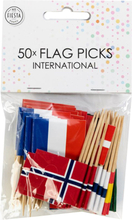 Cocktailflaggor Internationella Flaggor - 50-pack