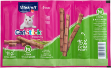 20 + 4 gratis! 24 x 6 g Vitakraft Stick Katzensnacks 144 g - Healthy: Huhn & Katzengras