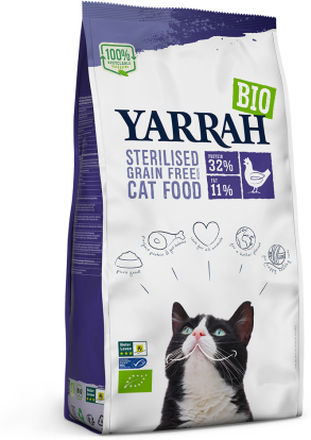 Zum Sonderpreis! Yarrah Bio Katzenfutter - Bio Sterilised 2 kg