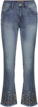 Crrysha 7/8 Jeans - Shape Fit Bottoms Jeans Flares Blue Cream