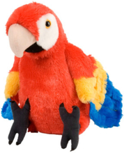 Wild Republic Kæledyr Cuddle kins Papegøje Bright Red Macaw