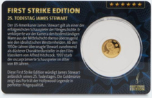Sammlermünzen Reppa Goldmünze First Strike Edition James Stewart 2022