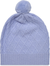 Lambswool Hat Accessories Headwear Hats Winter Hats Blå FUB*Betinget Tilbud