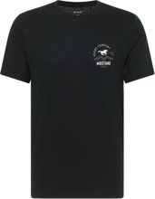 Style Alex C Print T-shirts Short-sleeved Svart MUSTANG*Betinget Tilbud