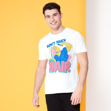 Cartoon Network Spin-Off Johnny Bravo Don't Touch The Hair T-Shirt - White - M