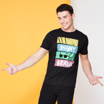 Cartoon Network Spin-Off Johnny Bravo 90's Slices T-Shirt - Schwarz - L