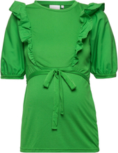 Mljorun Mary 2/4 Jrs Top 2F A. Tops Blouses Short-sleeved Green Mamalicious