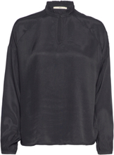 Blouses Woven Tops Blouses Long-sleeved Black EDC By Esprit
