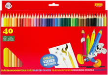 Träfärgpennor 40-P Fsc Toys Creativity Drawing & Crafts Drawing Coloured Pencils Multi/patterned Sense
