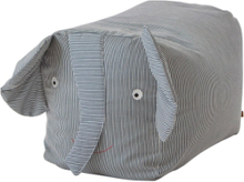 Erik Elephant - Ride On Elephant Home Kids Decor Furniture Pouffes Blå OYOY MINI*Betinget Tilbud