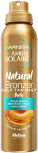 Natural Bronzer Self Tan Body Mist Spray Beauty Women Skin Care Sun Products Self Tanners Mists Nude Garnier