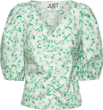 Garden Blouse Tops Blouses Short-sleeved Multi/patterned Just Female