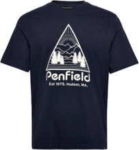 Triangle Mountain Graphic Ss T-Shirt T-shirts Short-sleeved Marineblå Penfield*Betinget Tilbud