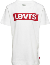 Levi's® Short Sleeve Box Tab Tee Tops T-Kortærmet Skjorte White Levi's