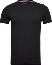 Core Stretch Slim C-Neck Tee T-shirts Short-sleeved Svart Tommy Hilfiger*Betinget Tilbud