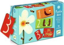 Numbers Toys Puzzles And Games Puzzles Pedagogical Puzzles Multi/mønstret Djeco*Betinget Tilbud