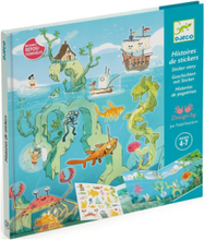 Adventures At Sea Toys Creativity Drawing & Crafts Craft Stickers Multi/mønstret Djeco*Betinget Tilbud