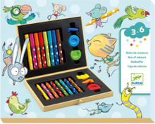 Box Of Colours For Toddlers Toys Creativity Drawing & Crafts Drawing Coloured Pencils Multi/mønstret Djeco*Betinget Tilbud