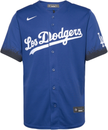 Official Replica Jersey - Dodgers City Connect T-shirts & Tops Short-sleeved Blå NIKE Fan Gear*Betinget Tilbud