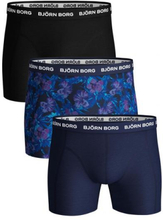 Björn Borg Ess. Cotton Shorts -3 pack Blauw