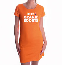Oranje koorts Koningsdag / oranje supporter jurkje oranje dames