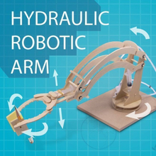 Hydraulisk Robotarm i trä