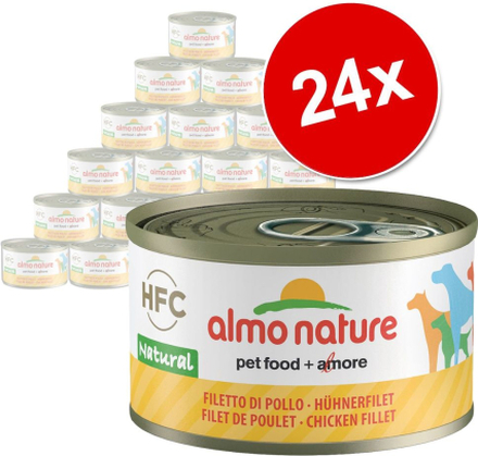 Sparpaket: Almo Nature HFC 24 x 95 g - Hühnerfilet