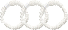 Silk Scrunchies 1 Cm Accessories Hair Accessories Scrunchies Hvit Cloud & Glow*Betinget Tilbud
