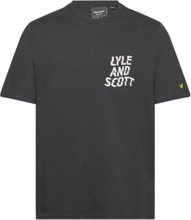 Ripple Logo T-Shirt Tops T-Kortærmet Skjorte Black Lyle & Scott