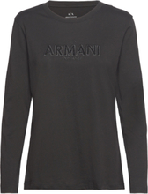 T-Shirt Tops T-shirts & Tops Long-sleeved Black Armani Exchange