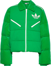 Velvet Puffer Fôret Jakke Grønn Adidas Originals*Betinget Tilbud
