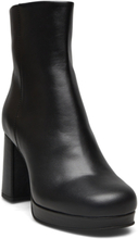 Biabella Platfrom Boot Crust Shoes Boots Ankle Boots Ankle Boots With Heel Black Bianco