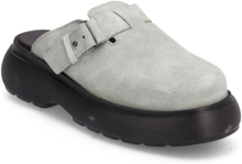 Cloud Clog - Jade Suede Shoes Clogs Grå Garment Project*Betinget Tilbud