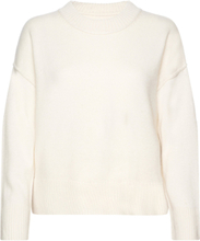 "Charlenepw Pu Tops Knitwear Jumpers Cream Part Two"