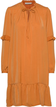 Recycle Polyester Dress Ls Kort Kjole Oransje Rosemunde*Betinget Tilbud