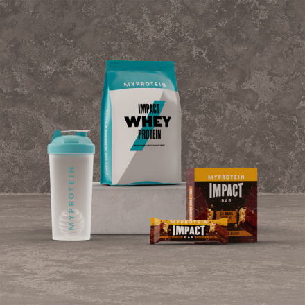 Whey Protein Starter Pack - Peanut Butter - Mini Shaker - Vanilla