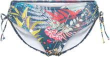 Botanical Leaf Midi Swimwear Bikinis Bikini Bottoms Side-tie Bikinis Blå Triumph*Betinget Tilbud