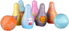 Bobo - Soft Bowling Set Toys Baby Toys Educational Toys Activity Toys Multi/patterned MUMIN
