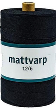 Mattvarp 12/6 Svart - 500 gr / rulle