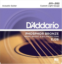 Gitarrsträngar för akustisk gitarr. D'Addario 011 - 052, EJ26