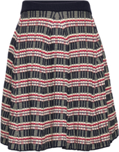 Rib Skirt Dresses & Skirts Skirts Midi Skirts Multi/mønstret FUB*Betinget Tilbud