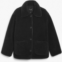 Teddy faux fur jacket - Black