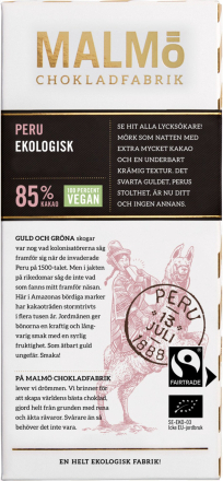 Malmö Chokladfabrik Peru 85%