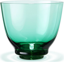 Flow Vandglas 35 Cl Emerald Green Home Tableware Glass Drinking Glass Green Holmegaard