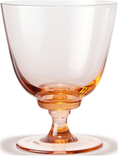 Flow Glas På Fod 35 Cl Champagne Home Tableware Glass Wine Glass White Wine Glasses Pink Holmegaard