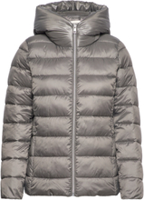 Quilted Jacket With 3M™ Thinsulate™ Padding Fôret Jakke Grå Esprit Casual*Betinget Tilbud