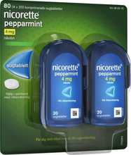 Nicorette Pepparmint, komprimerad sugtablett 4 mg 80 st